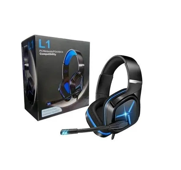 L1 Gaming Headset with Mic for PC, PS4, Xbox, Laptop – 7.1 Surround Sound, Noise Cancellation CrossTech